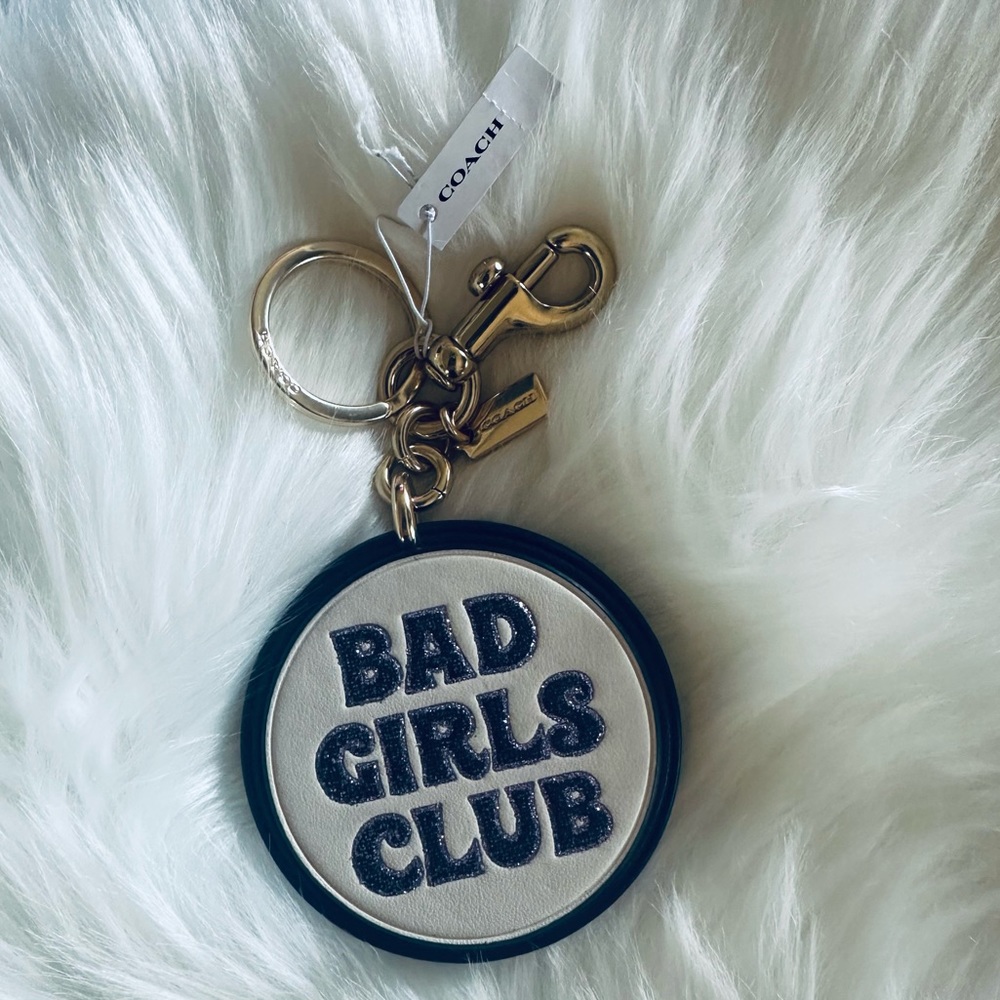 NEW Coach Bad Girls Club Bag Charm In Signature Canvas - Picture 5 of 10
